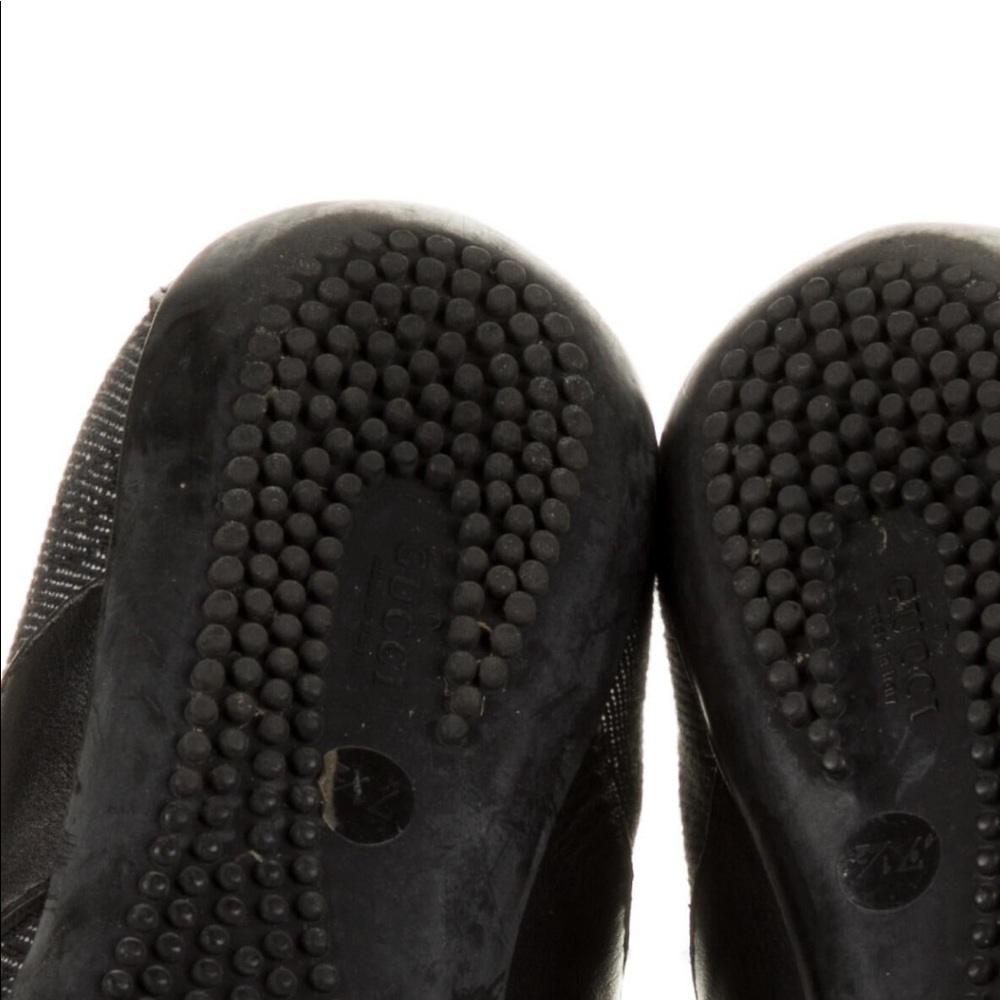 Gucci GG Low Top Denim & Leather Sneakers 7.5 - Picture 12 of 17